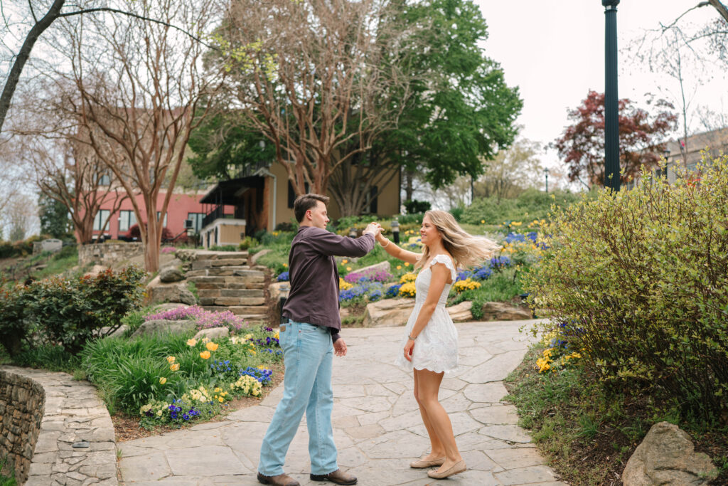 Falls Park Engagement Session