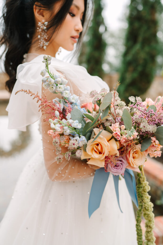 Styled Shoots Across America is a great way to get ideas for your wedding. The photographers and vendors work together to create inspiring setups, which sparks ideas for couples like you.